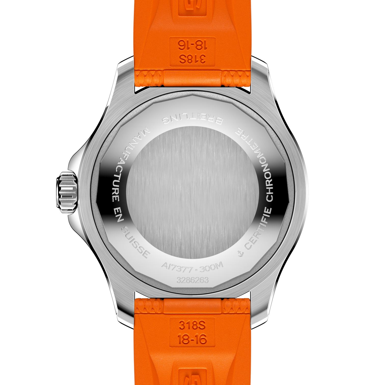 Breitling Superocean Orange on Rubber Watch, 36mm